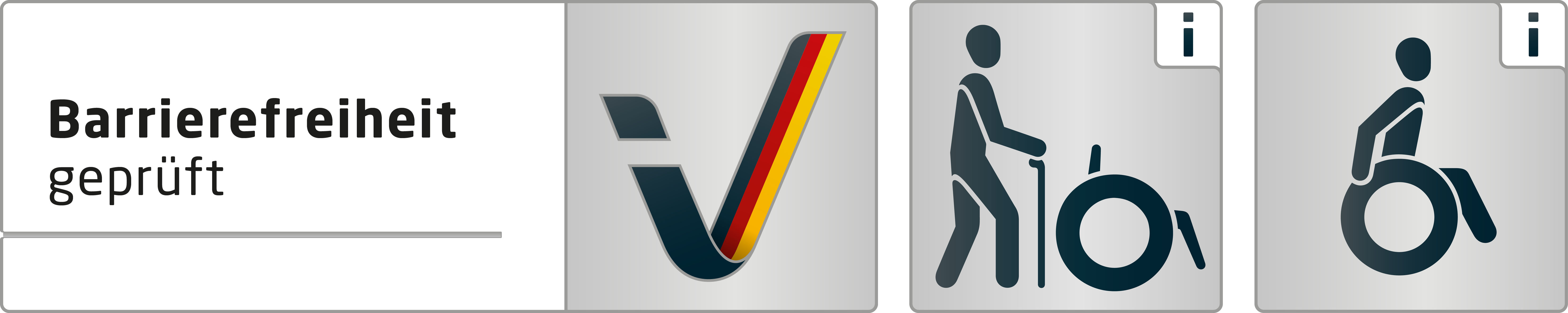 Logo Barrierefreiheit geprüft