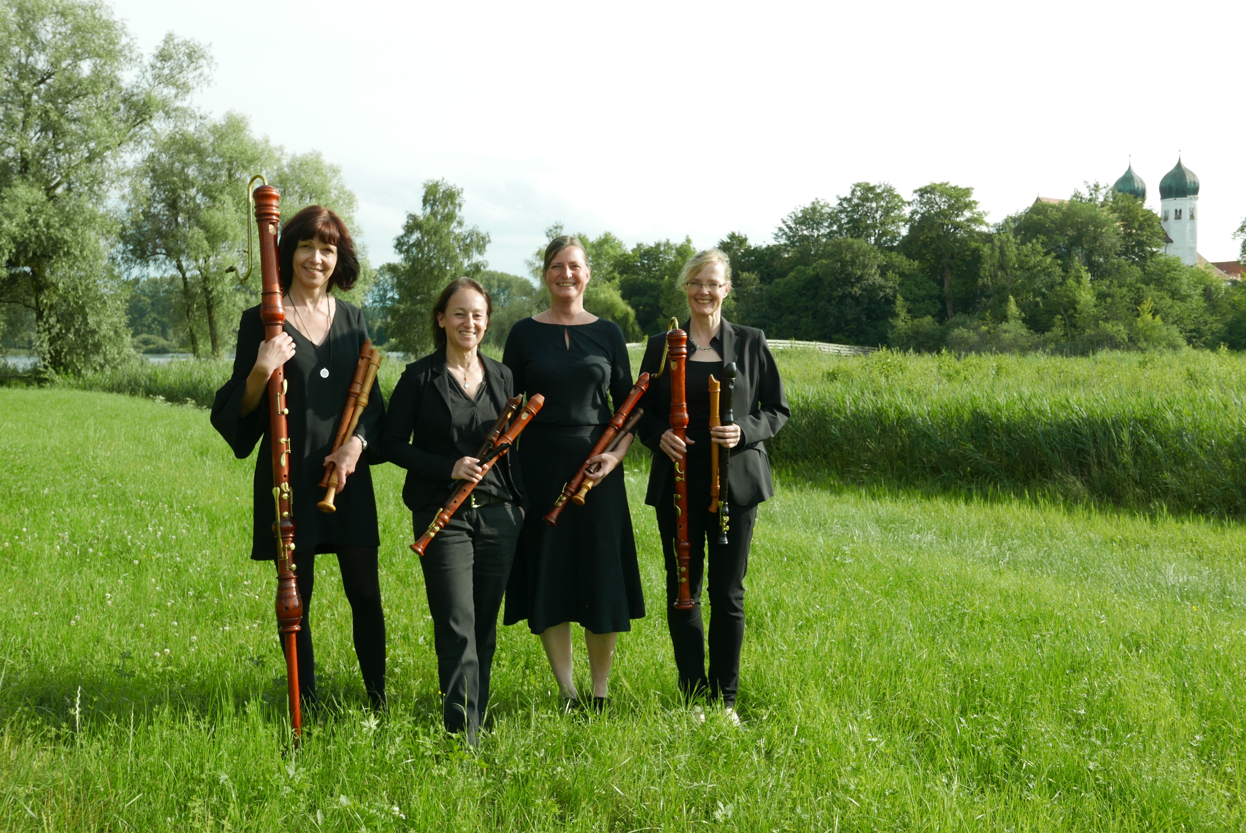Das Blockfl&ouml;tenquartett Concerto Dolce gastiert am 20.7. in der Walburgiskirche in Kloster Seeon.