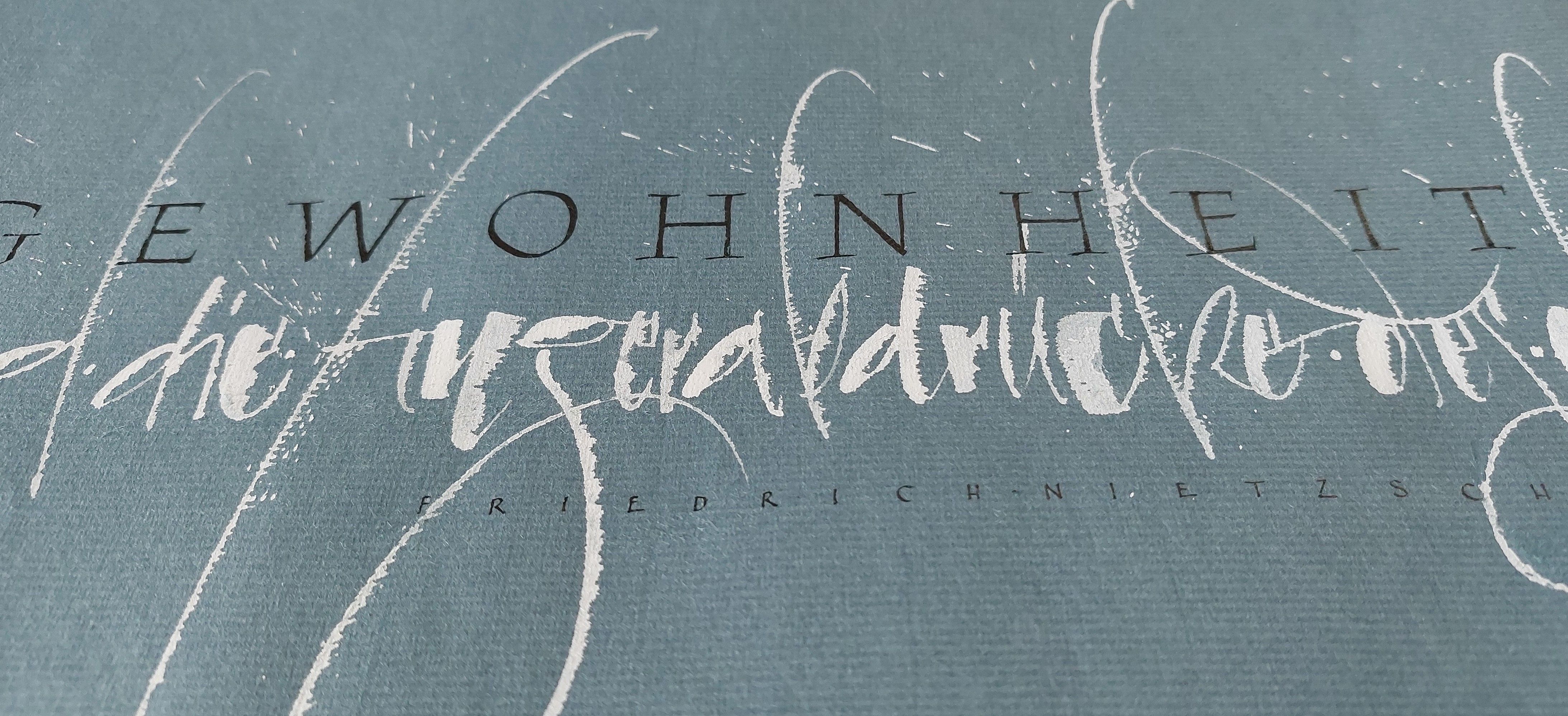 Kalligrafiekurs von 3.8. - 7.8.2026 in Kloster Seeon: Ruling Pen – Antiqua - Schriftspiele