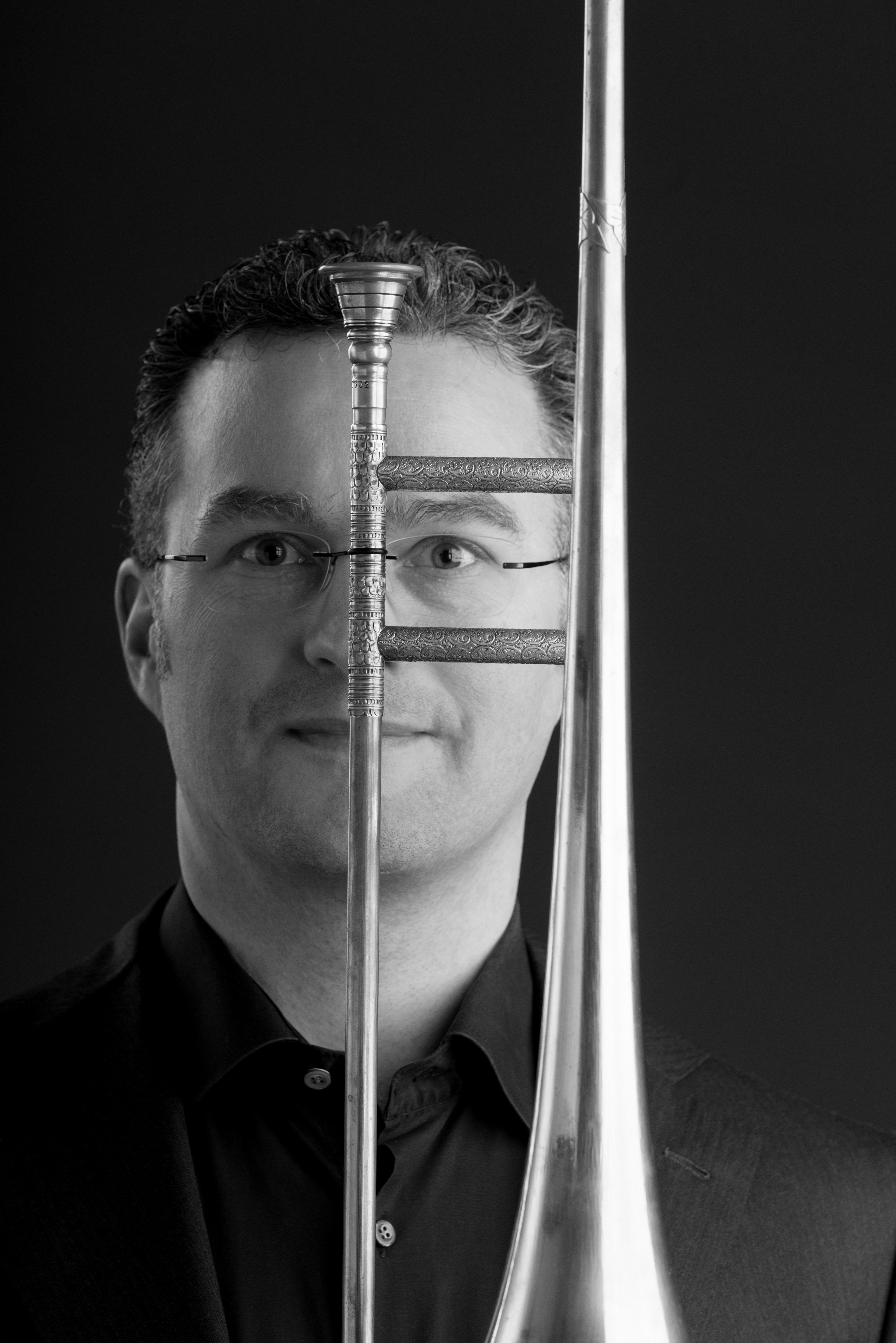 Robert Schlegl mit Posaune im Vordergrund